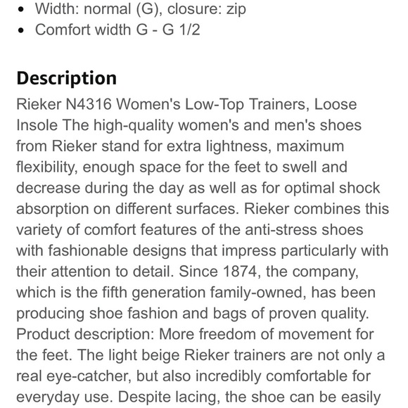 Rieker Women's White and Silver Sneakers - Picture 14 of 14